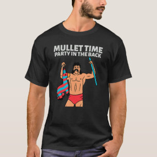 Camiseta Fiesta de Mullet Time en la parte trasera Vintage