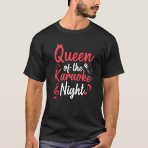 Camiseta Fiesta De Música De Micrófono Cantando Reina De Ka