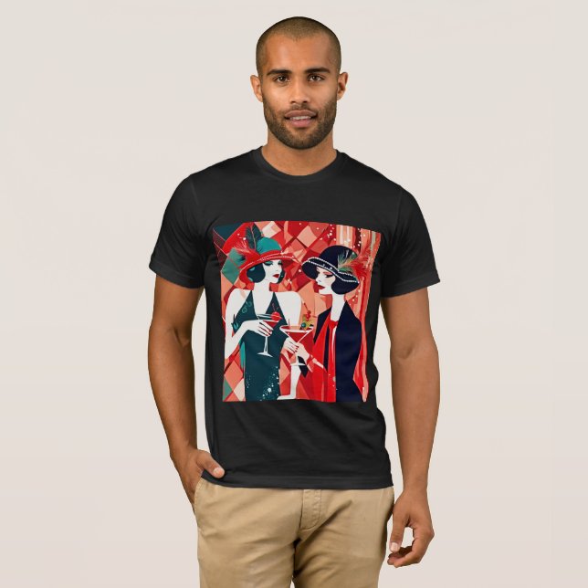 Camiseta Fiesta de Navidad de Flapper (Anverso completo)
