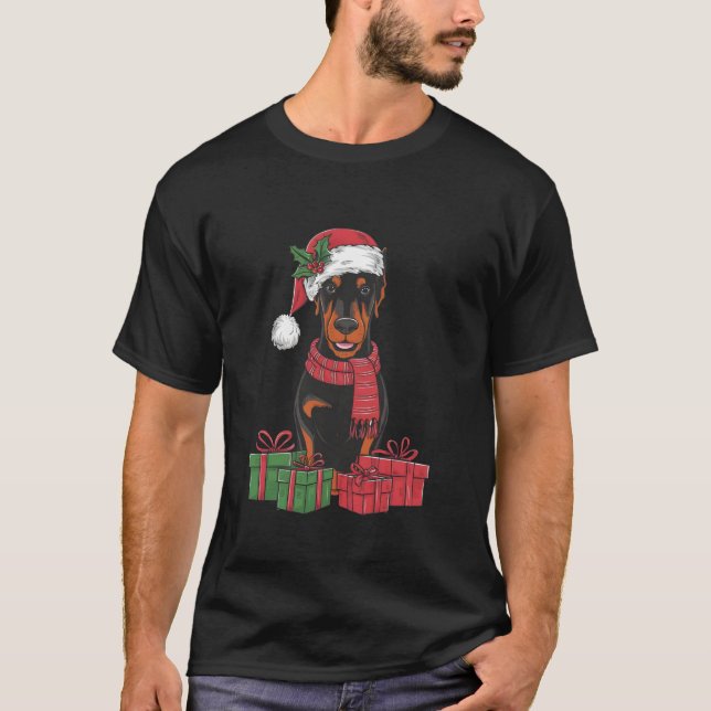 Camiseta Fiesta de Navidad Decoración Navidades de perro de (Anverso)