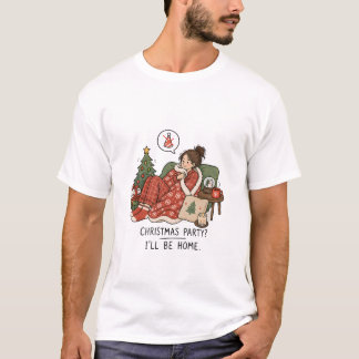 Camiseta Fiesta de Navidad Estaré en Casa – Introvertido Di