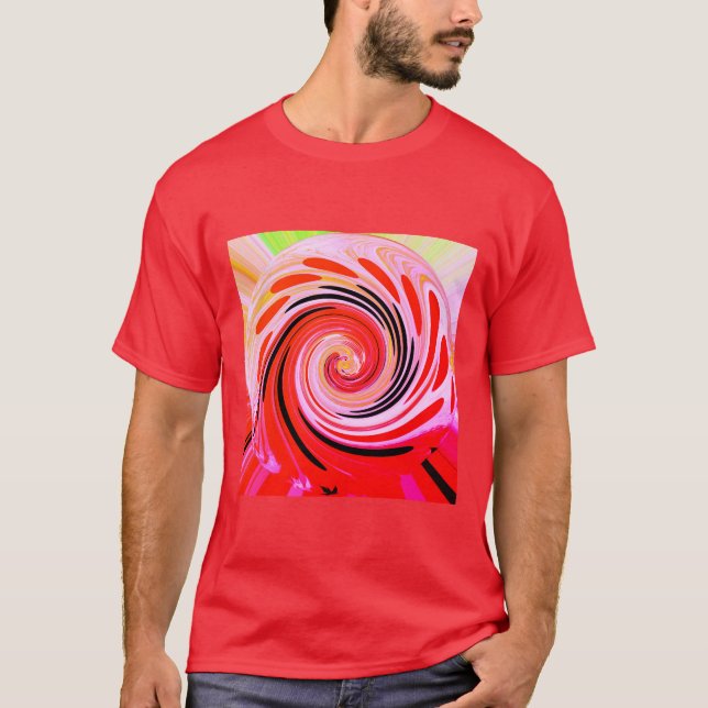 Camiseta Fiesta de navidad rojo caliente (Anverso)