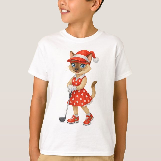 Camiseta Fiesta de Navidad temática de golf para amantes de (Anverso)