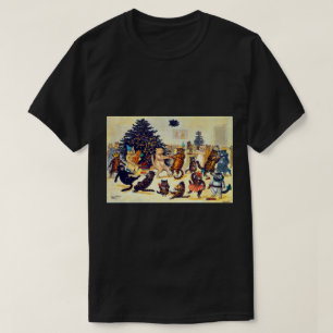 Camiseta Fiesta de Navidades de gato, Louis Wain