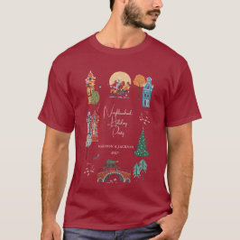 Camiseta Fiesta de Navidades de vacaciones en la ciudad de 