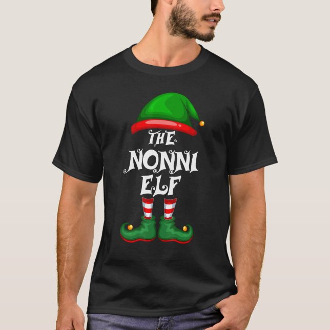 Camiseta Fiesta de Navidades del grupo familiar Nonni Elf M (Anverso)