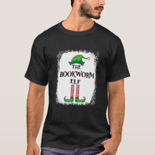 Camiseta Fiesta de Navidades divertidos de Bookworm Elf Mat