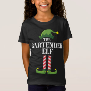 Camiseta Fiesta de Navidades familiares de Bartender Elf Ma