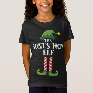 Camiseta Fiesta de Navidades familiares de Bonus Mom Elf Ma