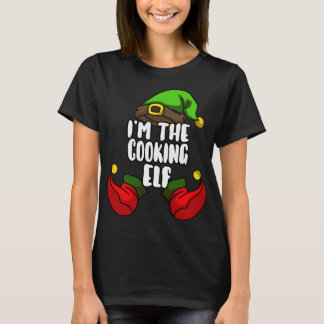 Camiseta Fiesta de Navidades familiares de cocinar Elf coin