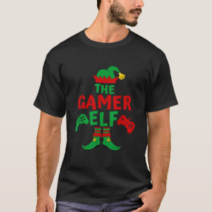 Camiseta Fiesta de Navidades Pajamas de Gamer Elf Matching