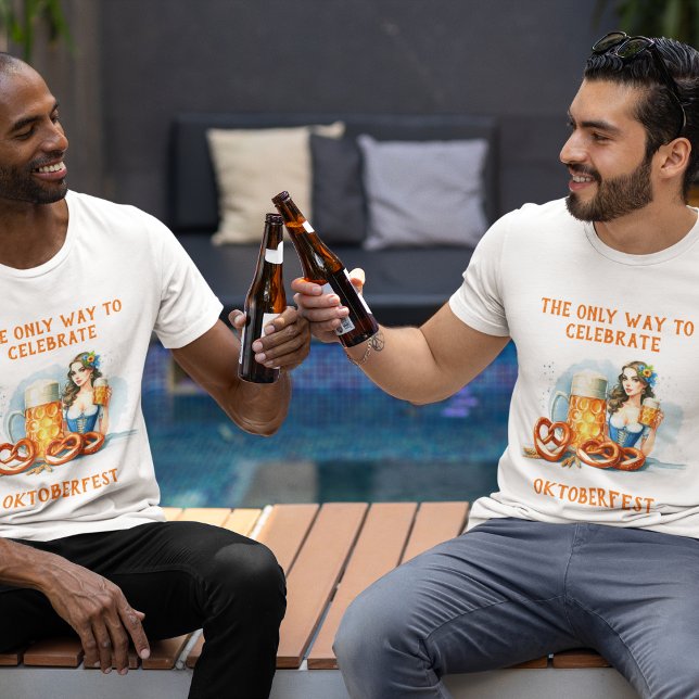 Camiseta Fiesta De Oktoberfest Con Cerveza Y Pretzels ai (Subido por el creador)