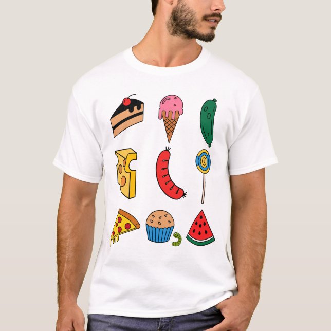 Camiseta fiesta de oruga para niños (Anverso)
