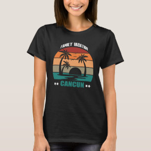 Camiseta Fiesta de pareja de familia de verano de Cancún Mé