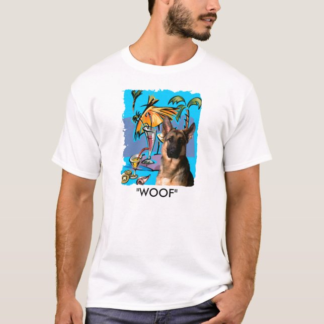 Camiseta Fiesta de Pastor Alemán (Anverso)