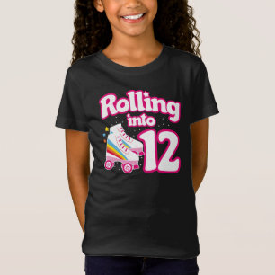 Camiseta Fiesta de Patinaje Infantil - 12º Cumpleaños - Pat