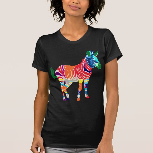 Camiseta Fiesta de patrón monogramado de los animales de ce (Anverso)