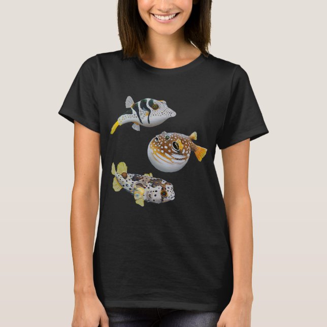 Camiseta Fiesta de peces globo (Anverso)