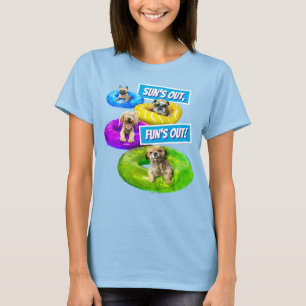 Camiseta Fiesta de perros en la piscina