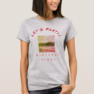 Camiseta Fiesta de picnic Retro Birthday Beach