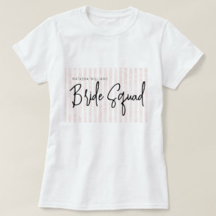 Camiseta Fiesta de pijamas Chic Novia Squad