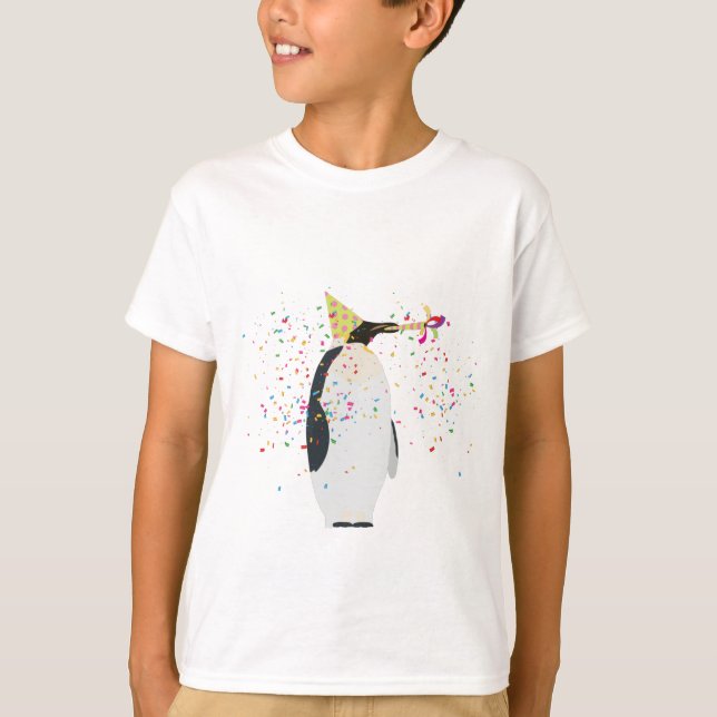 Camiseta Fiesta de pingüinos - Animales con Fiesta (Anverso)