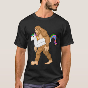 Camiseta fiesta de piscina de pie grande unicorn