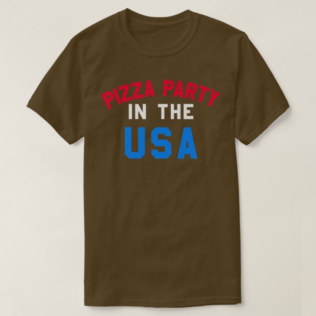 Camiseta Fiesta De Pizza De Moda En La Pista De Tet Estadou (Diseño del anverso)