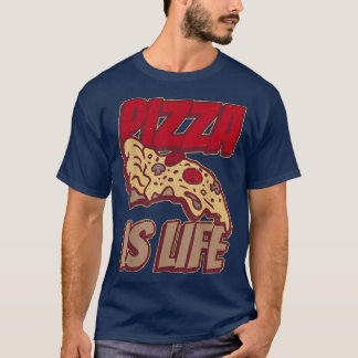 Camiseta Fiesta De Pizza Graciosa Es La Pizza De La Vida Ha