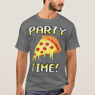 Camiseta ¡Fiesta De Pizza Pixelada De Moda! 3310563
