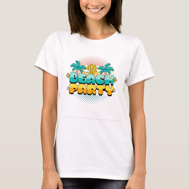 Camiseta Fiesta de playa (Anverso)