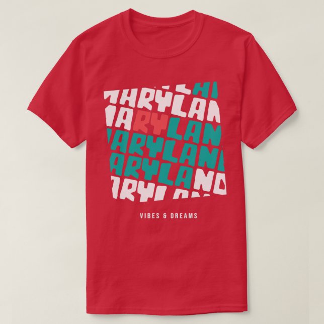 Camiseta Fiesta de playa de Maryland (Diseño del anverso)