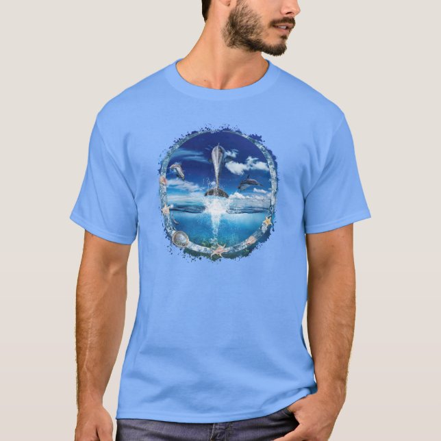 Camiseta Fiesta de Podcast de Delfines (Anverso)