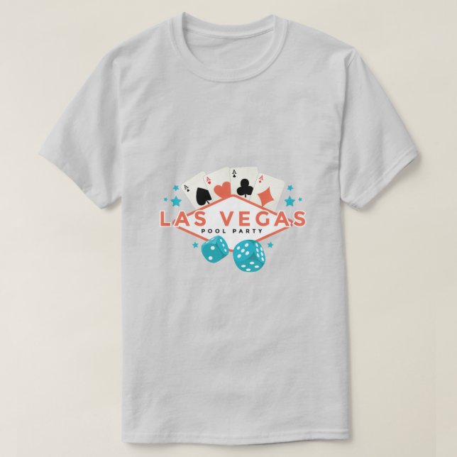 Camiseta Fiesta de pool de Las Vegas (Diseño del anverso)