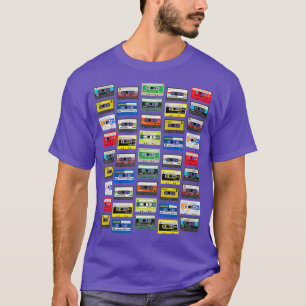 Camiseta Fiesta de Radio DJ de Cassette Tapes Mixtapes 1980