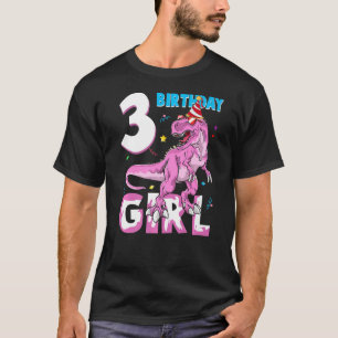 Camiseta fiesta de Regalos de 3 años Chica de cumpleaños Te