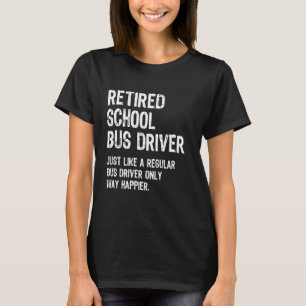 Camiseta Fiesta de retiro de Conductor de Autobús Escolar r