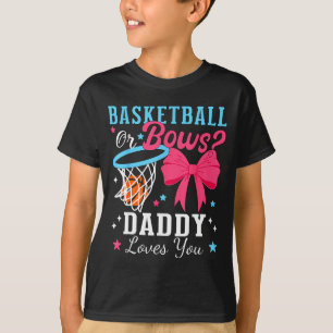 Camiseta Fiesta de revelación de género baloncesto o lazos