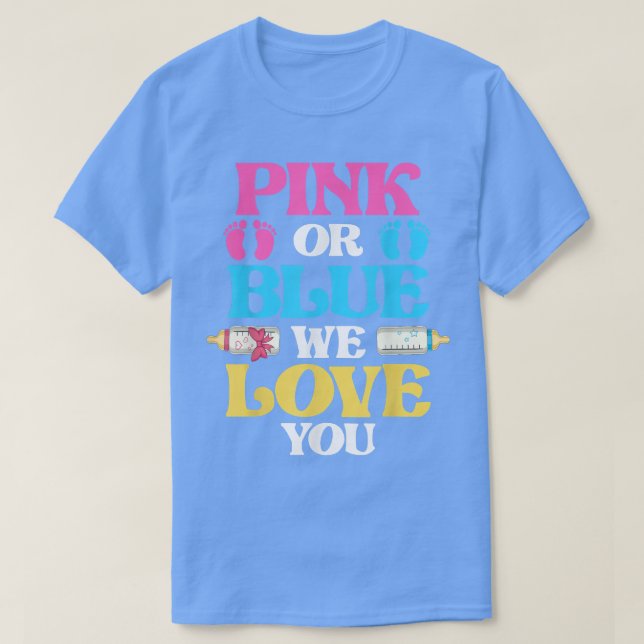 Camiseta Fiesta de revelación de género de Baby Shower Fies (Diseño del anverso)