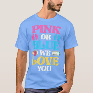 Camiseta Fiesta de revelación de género de Baby Shower Fies