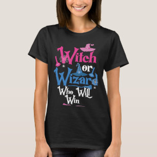 Camiseta Fiesta de revelación de género de bruja o asistent