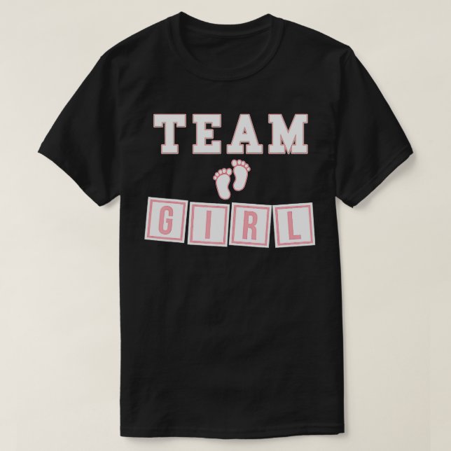 Camiseta FIESTA de Revelación de Género de CHICA de EQUIPO  (Diseño del anverso)