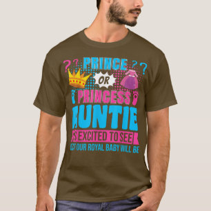 Camiseta Fiesta de revelación de género de la tía del prínc