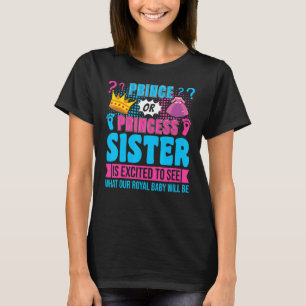 Camiseta Fiesta de Revelación de Género del Bebé Hermana Pr