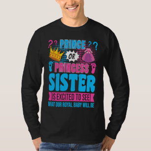 Camiseta Fiesta de Revelación de Género del Bebé Hermana Pr
