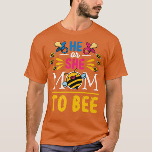 Camiseta Fiesta de revelación de género él o ella mamá a se