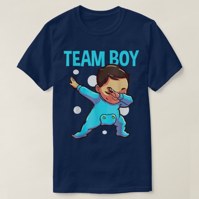 Camiseta Fiesta de Revelación de Género Equipo de Invitació (Diseño del anverso)
