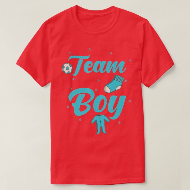 Camiseta Fiesta De Revelación De Género - Equipo De Niño (3 (Diseño del anverso)