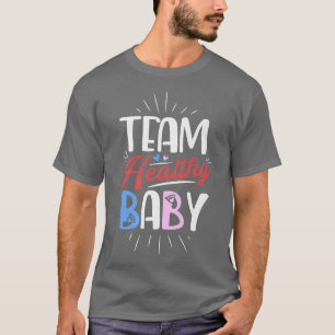 Camiseta Fiesta de Revelación de Género T Equipo Sano Bebé