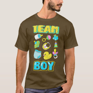 Camiseta Fiesta de Revelación de Género Team Boy Azul
